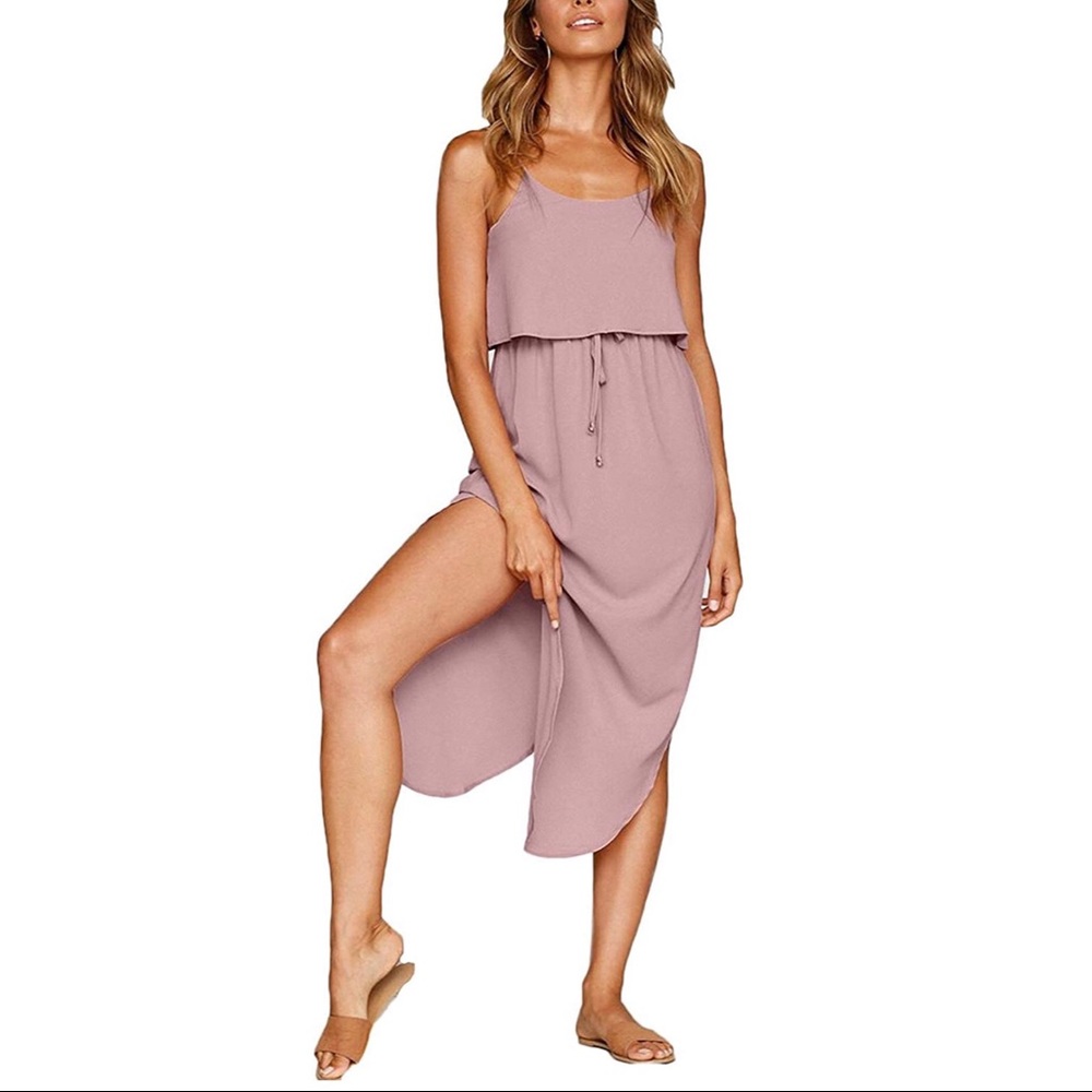 Women’s Adjustable Strap Midi Dress